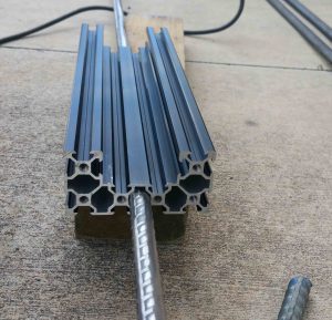 Steel reo rod into c-beam profile